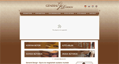 Desktop Screenshot of generaldesign.hu